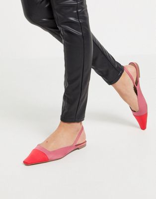 red flat ballet shoes