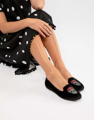 asos design lovingly bridal ballet flats