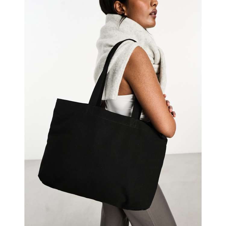 Asos black deals tote bag