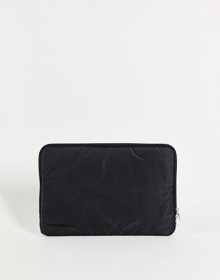 ASOS DESIGN – Laptophülle aus schwarzem Nylon (15 Zoll)