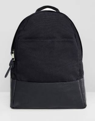 canvas backpack white