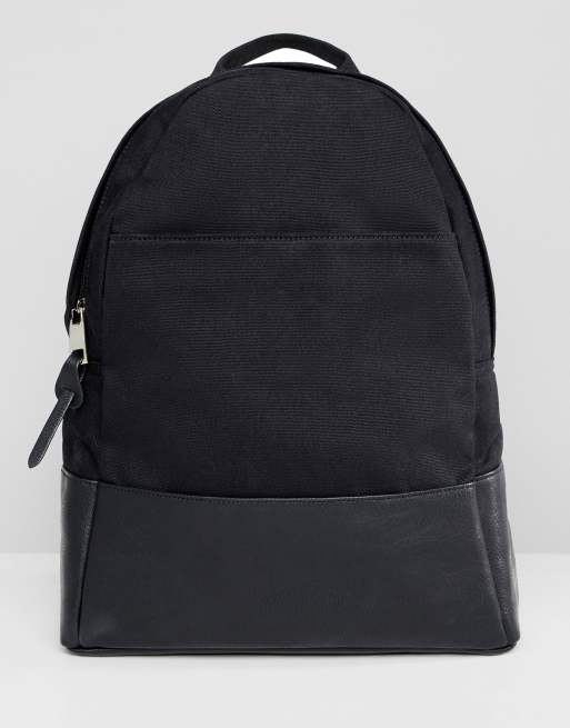 ASOS DESIGN large canvas backpack