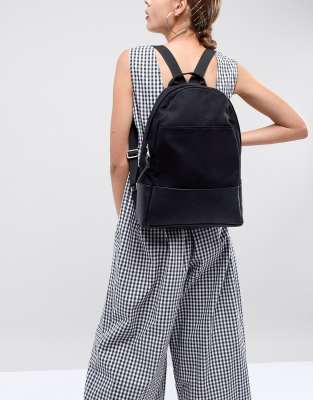 asos design large canvas backpack