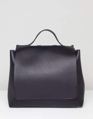 ASOS DESIGN large minimal backpack-Black