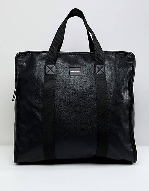 ASOS DESIGN large oversized tote bag in black