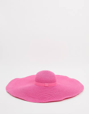 asos pink cap