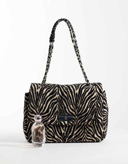ASOS DESIGN large zebra shoulder bag, 2 of 4