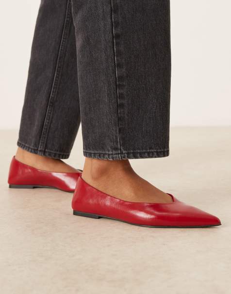 ASOS DESIGN - Lari - Ballerine a punta rosse - view 1