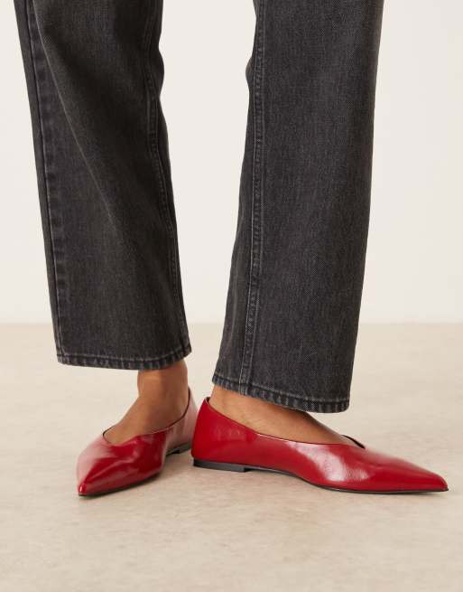 ASOS DESIGN - Lari - Ballerine a punta rosse, 4 di 4