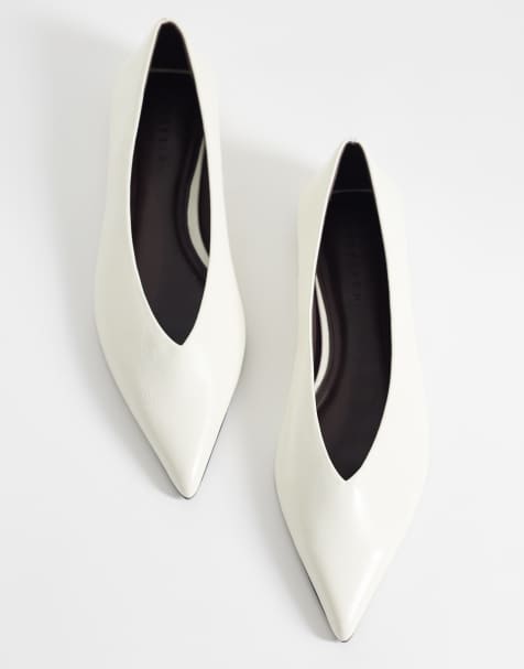 ASOS DESIGN - Lari - Ballerines pointues - Blanc cassé - view 1