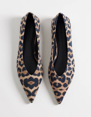 Asos Design Lari Pointed Ballet Flats In Multi