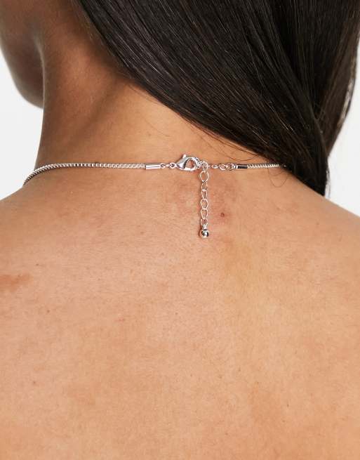 ASOS DESIGN - Lariat ketting met sterrenhangertje in zilverkleur, 2 van 4
