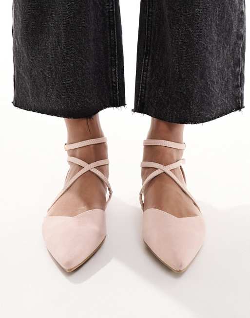 Asos on sale nude flats