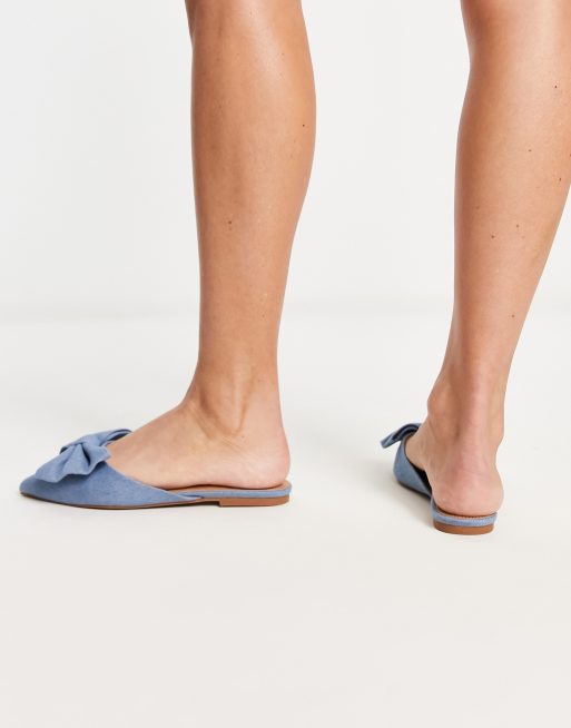 Flat store slide mules