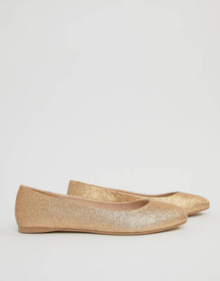 asos glitter flats