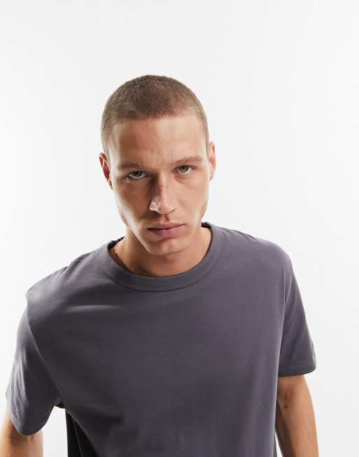 ASOS DESIGN – Lässiges T-Shirt aus schwerem Material in verwaschenem Schwarz , 2 von 5