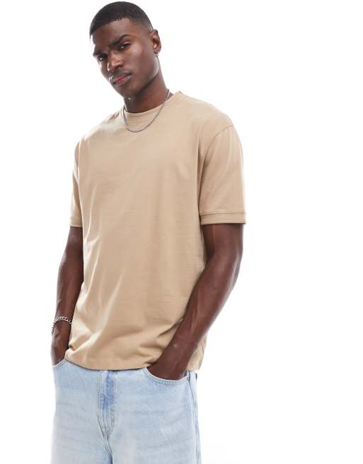ASOS DESIGN – Lässiges T-Shirt in Khaki