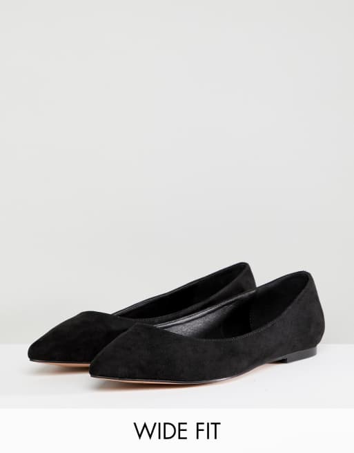 wide fit pointed flats