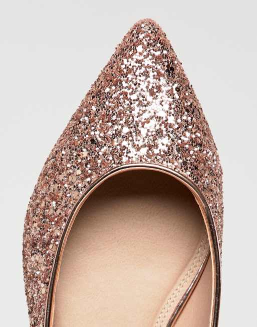 Asos design latch pointed clearance ballet flats