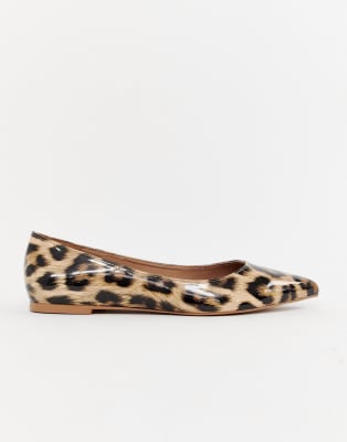 asos leopard print flats