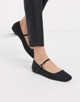 asos black flats