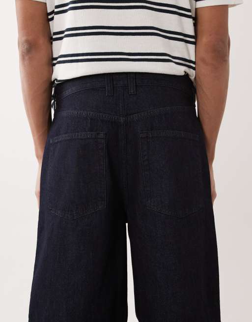 ASOS DESIGN – Lätta, otvättade jeansshorts med ledig passform och veck, 5 av 5