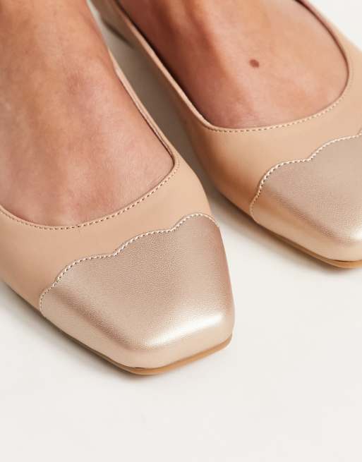 Beige best sale flats womens