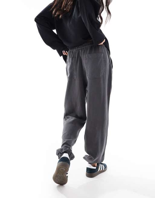 ASOS DESIGN laundered sweatpants in washed black, 4 of 5