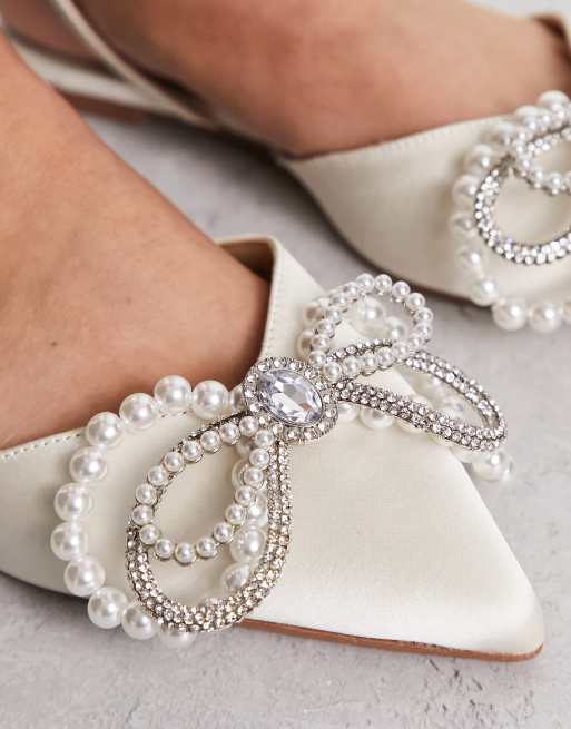 Flats on sale with pearls