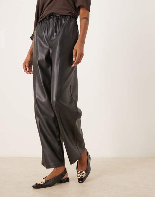 ASOS DESIGN Lavish trim detail slingback ballet flats in black, 3 of 4