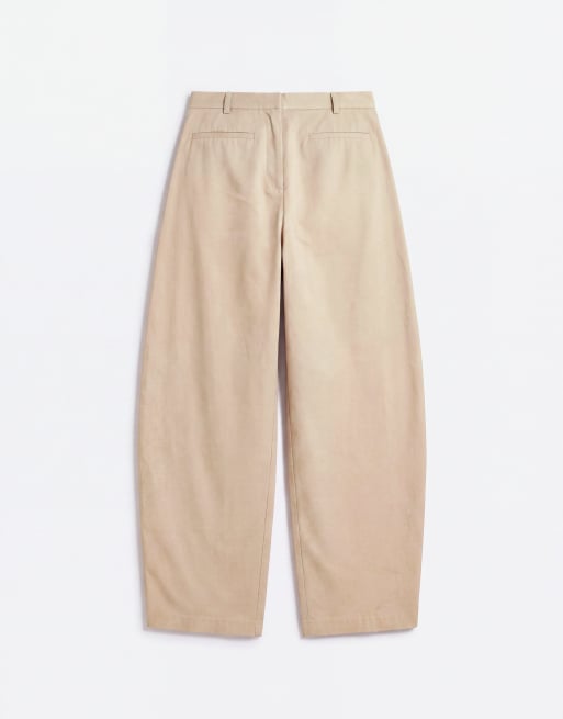 ASOS DESIGN lavtaljede horseshoe-bukser i sæt, stone, 6 af 9