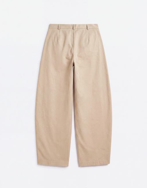 ASOS DESIGN lavtaljede horseshoe-bukser i sæt, stone, 7 af 9