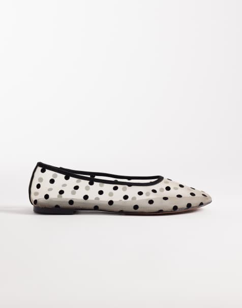 ASOS DESIGN - Lawn - Ballerine in rete a pois - view 1