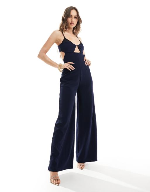 Asos store navy jumpsuit