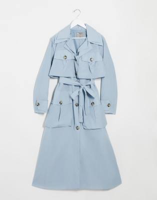 taffeta trench coat