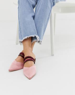 ASOS DESIGN Leading Light pointed mules 