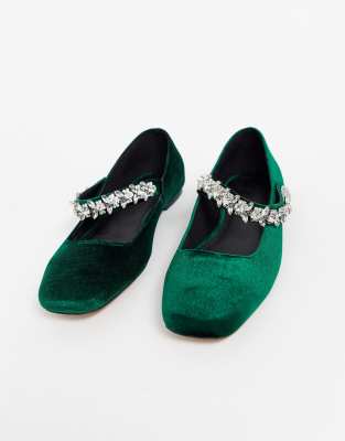 green mary jane shoes