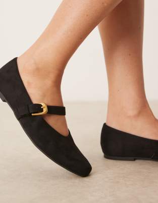 Asos Design Leah Mary Jane Ballet Flats