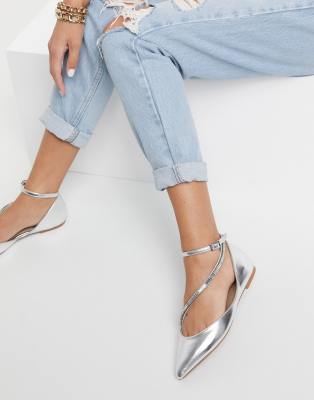 asos design linton ballet flats