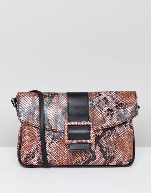 Asos snakeskin online bag