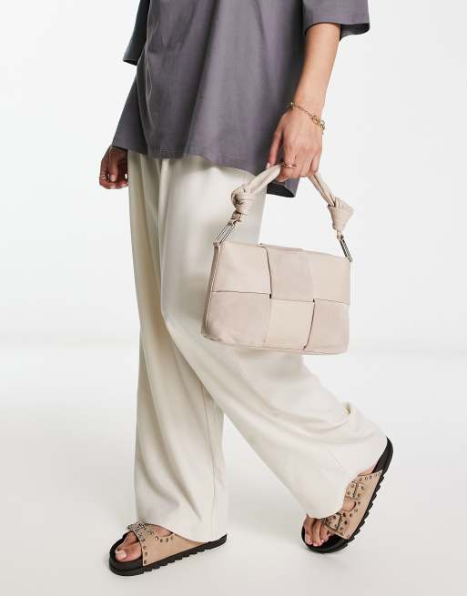 The Knotted Crossbody Bag in Woven Leather