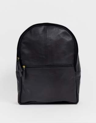 asos leather backpack