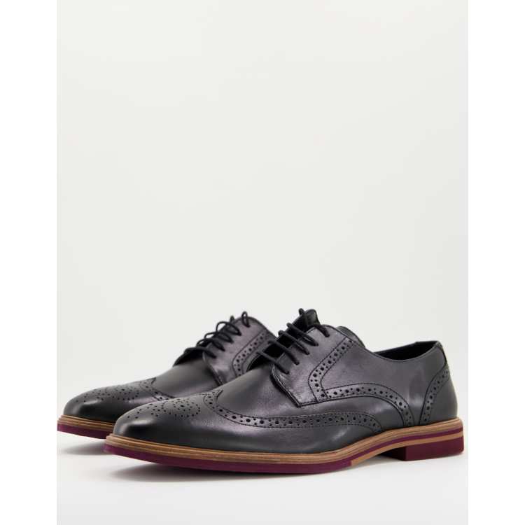 Asos leather brogues online