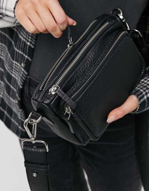 ASOS DESIGN LEATHER camera cross body bag