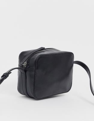 ASOS DESIGN LEATHER camera cross body bag | ASOS