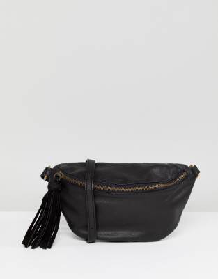 asos leather bum bag