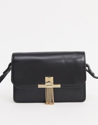 asos leather cross body bag