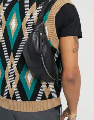 leather bum bag