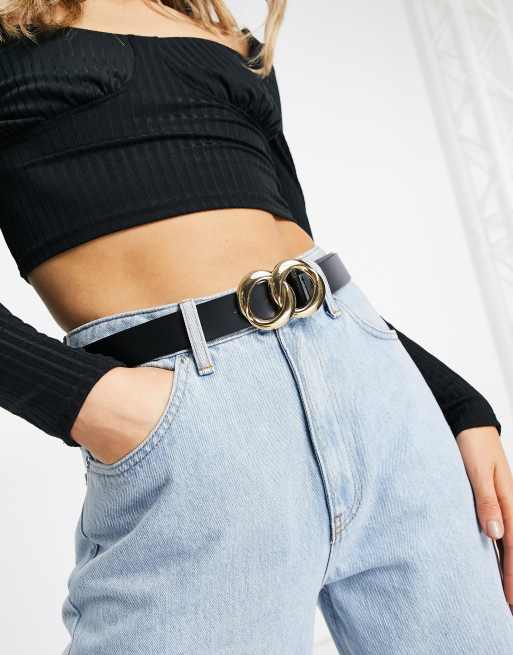 Asos double hot sale buckle belt