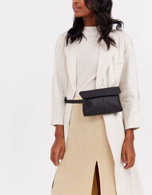 asos leather bum bag